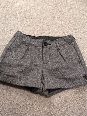 GAP Gray Herringbone Dress Shorts